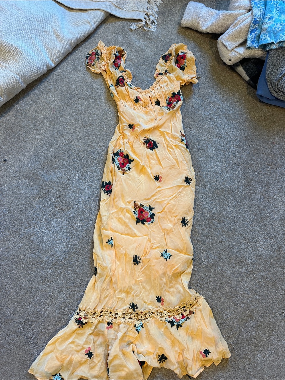 Free people yellow floral dress